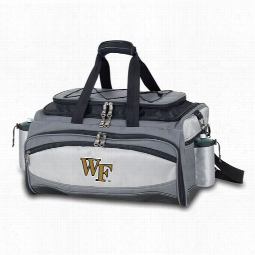 Picic Time 770-00-175-612-0 Vulcan Wke Forest Demon Deacons Embroidered Basket In Black