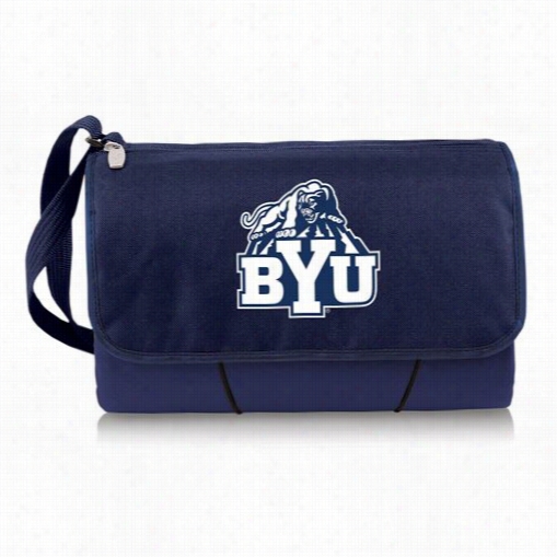 Picnic Time 820-00 Brigham Young University Cougars Digital  Newspaper Blanket Tote