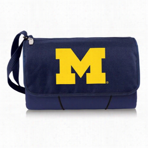 Picnic Time 820-00 University Of Michigan Wolverines Digital Print Blanket Tote