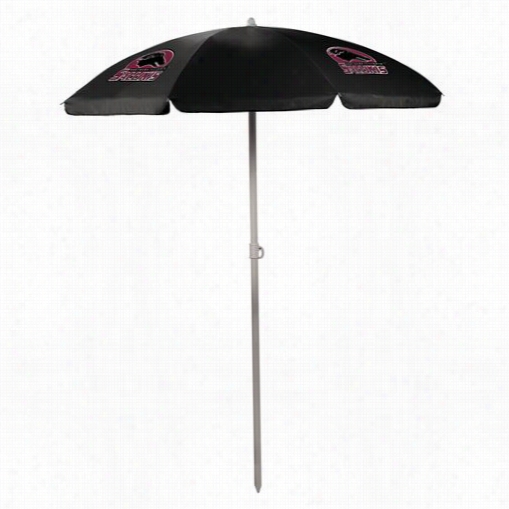 Picnic Time 822-00-179-034-1 Southern Illinois University Salukis Digital Print Umbrella In Black