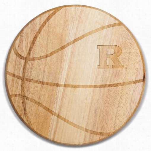 Pkcnic Time  840-00-505-083-1 Rutgers University Scarletk Nights Engrbaing Rid Throw Cutting Board In Natural Wood