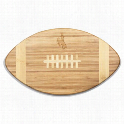 Picnic Time 896-00-505-693-0 Touchdown U Of Wyoming Cowboys Engraved Cuttinng Board In Natural