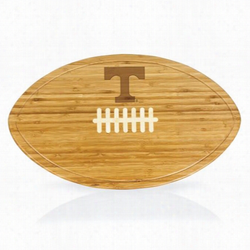 Picnic Time 908-00-505-553-0 University Of Tennesee Voolunteers Kicklff Engraved Cutting Board In Natural Wood