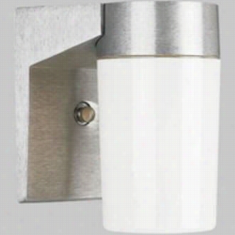 Progress Lighting P5695-16 Hard Nox Iincadescent 1  Ligght Wall Brackket  In Satin Aluminum White