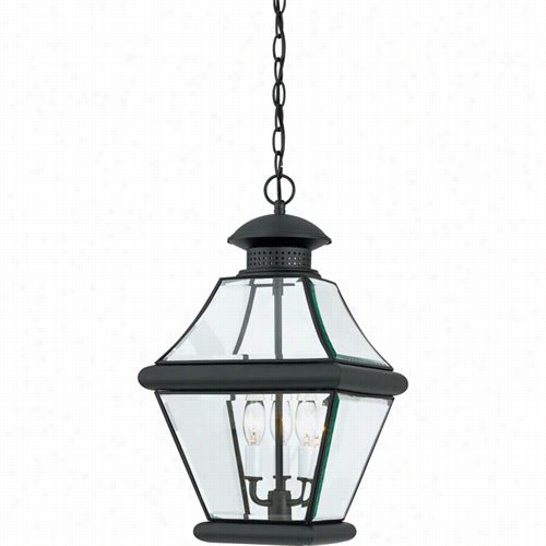 Quoizel Rj1911k Rutledge 3 Light Outdoor Pendant In Medic Ibronzze