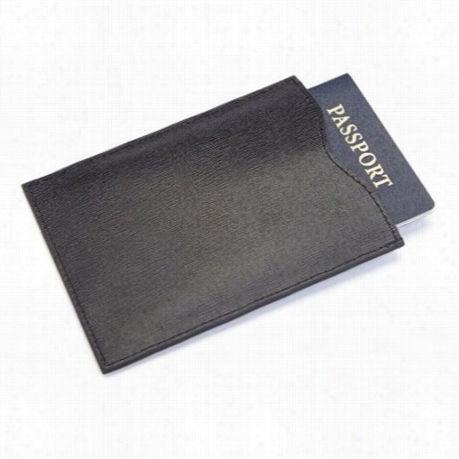 Royce Leather Rfid-210 Rfid Blocking Italian Saffiano Leather Passport Sleeve