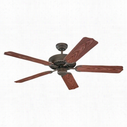 Sea Gull Lightin G 15046-191 Weatherford 52"" Outdoor Faned Ceiling Fan In Roman Bronze - Blades Included