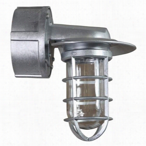 Anp Lighting Vtw100glcl-rtcnc-32wpl-gupc-cvts-49  Hemingwway 1 Light Fuoresceng Outdoor Aluminuum Wall Sconce In Galvanized