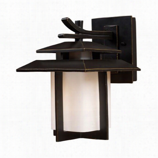 Elk Lighting 42170-1 Kanso 11&quoot;"h 1 Light Uotdoor Wall Sconce In Hazellnut Bronze