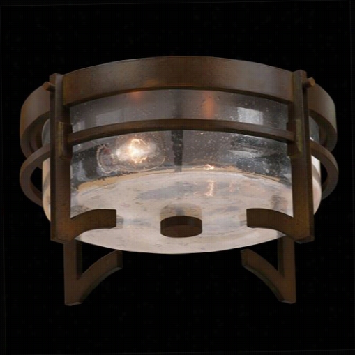 Fine Art Lamps 412482 Aspen 9 Light Outdoor Flush Mount In Dark Roan Patina