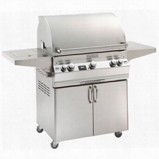 Firemgaic A660s-2l1-62 Aurora A660s Freeestanding Rgill With Side Burner,  Rotisserie Burnerr And Left Side Infrared Burner