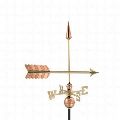 Go Od Directions 611sp Arrow Weathervane In Polished Copper