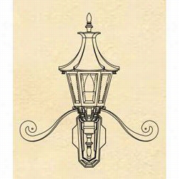 Hanocer Lantern B19250 Small Westminster Le 1 Light Outdoor Wall Light