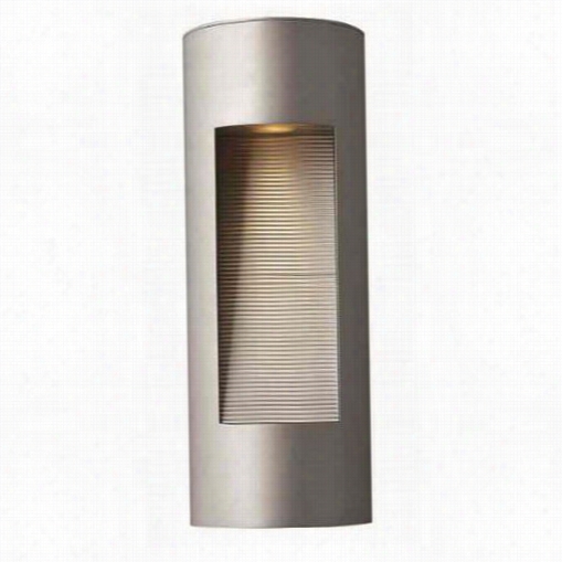 Hinkley Lighting 1660tt-led Luna Small 2 Light Dark Sky Exterior Wall Sconce In Titanium