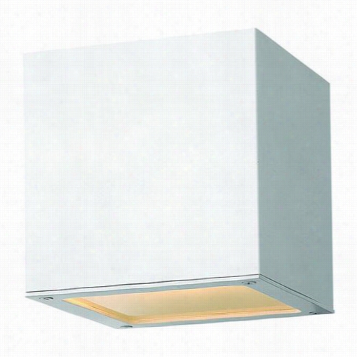 Hinkley Lighting 1767sw Kube 60w 1 Light Ini Outdolr Wall Sconce In Satin White