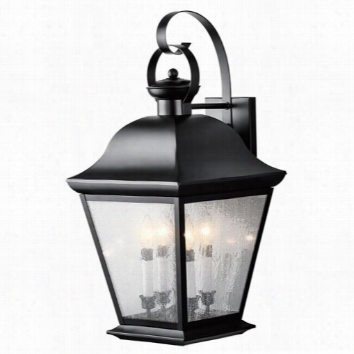 Kichoer Lightnig 9704bk Mounnt Vernon 4 Light Outdoor Wall Sconce I N Blacck Painted