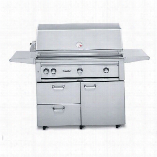 Lynx L42psfr-2 42"" Freestanding Gas Grill With 1 Prosear Ir And Rotisser1e