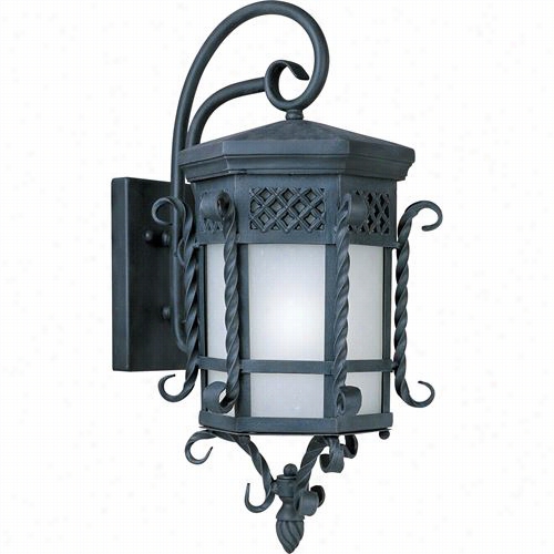 Maxim Lighting 86324fscf Scottsdale Ee 18w 1 Light  Uotdoor Wall Lantern In Country Forge