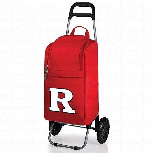 Picnic Time 545-0 0-100-084-1 Rutgers University Scarlet Knights Digital Print Cart Cooler In Rred