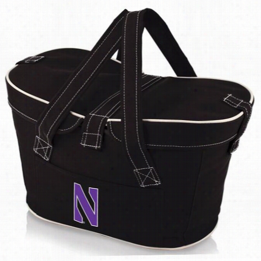 Pcinic Time 599-00-179-434-0 Mercado Northwestern University Wildcats Digital Print Basket In Black