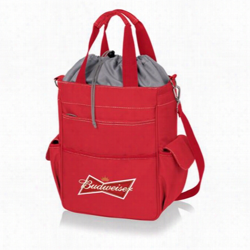 Picnic Time 614-00-100-004-6 Activo Tote In Red With Budweiser Digital Print