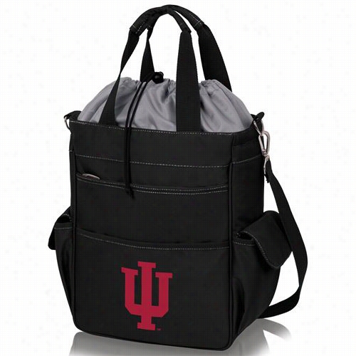 Picnic Time 614-00-175-674-0 Activo Indiana University Hoosiers Digita1 Print Waterpro Of Tote In Black