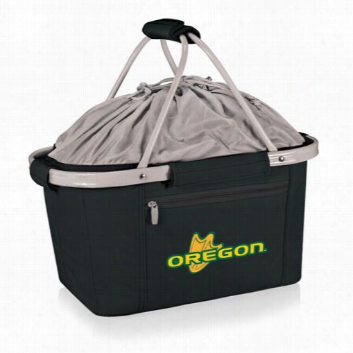 Picnic Occasion 645-00-175-472-0 Metrk University Of Oregon Ducks Embroder Basket In Black