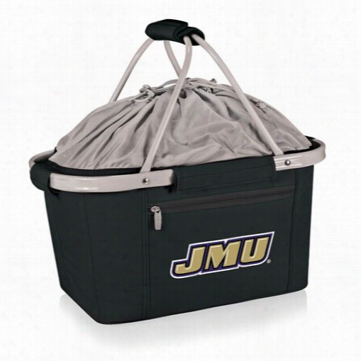 Pi Cnic Time 645-00-175-812-0 Metro James Madison Univresity Dukess Embroider Basket In Black