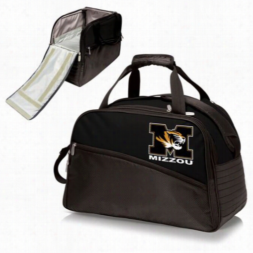 Picnic Time 671-00-175-394-0 Stratus University Of Missouri Tigers /mizzou  Digital Print Duffel Bag In Black