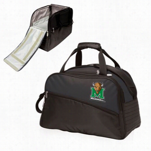 Picnic Fit Season  661-00-1755-894-0 Sttratus Marshall University Thundeirng Herd Digital Print Duffel Bag In Black