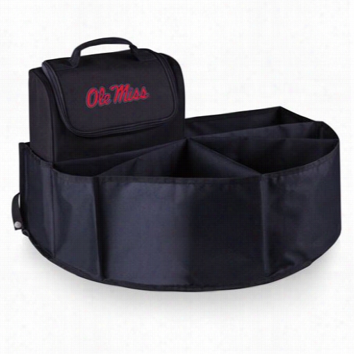 Picnic Time 715-00-179-374-0 University Of Mississippu Rebels Digital Print Trunk Boss In Negro With Cooler