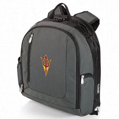 Picnic Leisure 730-90-679-024-0  Pt Navigator Arizona State University Digital  Print Cooler Backpack In Dark Grey/black