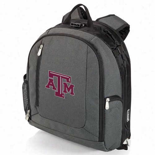 Picnic Time 730-00-679-564-- Pt Navigator Texaz A And Muniversity Digital Print Cooler Backpafk In Dark Grey/black