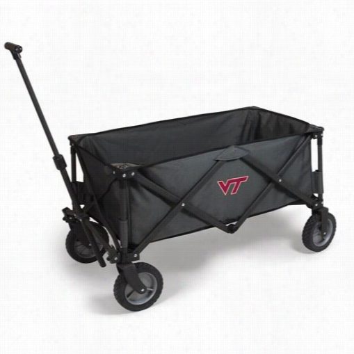 Picnic Time 739-00-679-604-0 Adventure Virginia Techh Okies Digital Print Wagon In Dark Grey/black