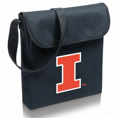 Pocnic Time 774-00-175-214-0 V-grill University Of Illinois Fighing Illini Digital Print Bbq Grill In Black