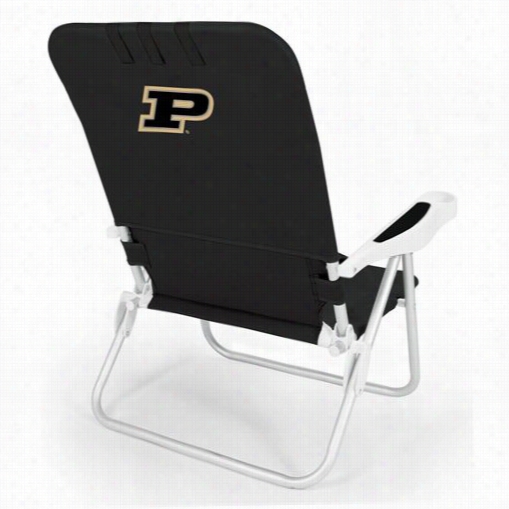 Picnic Itme 790-00-17-514-0 Mnaco Purdue University Boilermakers Digital Print Beach Chaid In Black