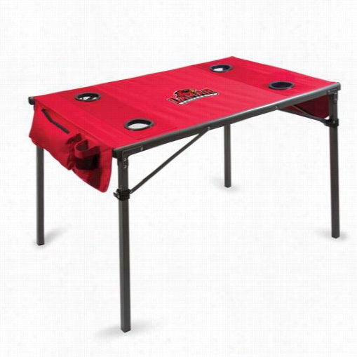 Picnic Time 799-00-100-124-1 Travel University Of Lamar Cardinals Digital Print Table In Red