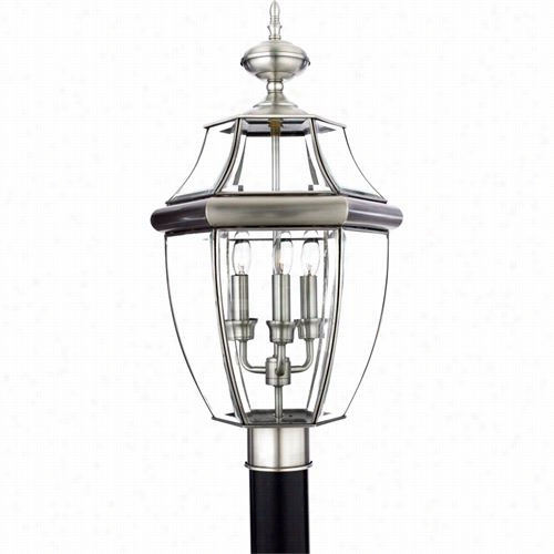 Quoizel Ny9043p Newbury 3 Light Outdoor Pos Tlight In Pewrer