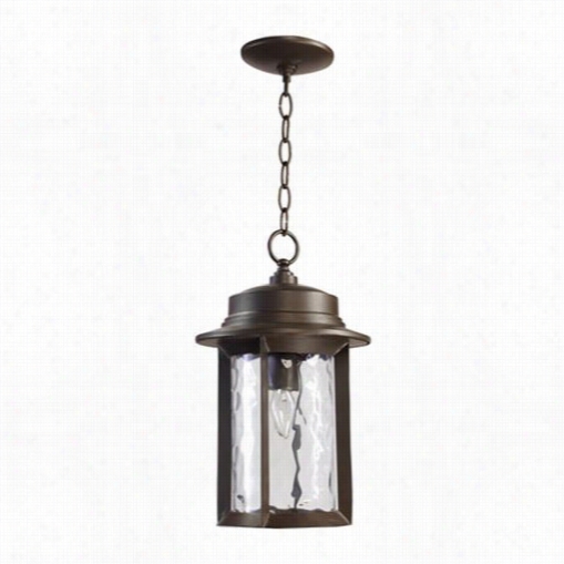 Quorum International 7247-9-86 Charter 1 Light Down Lighting Outdoor Pendant In Oiled Bronze