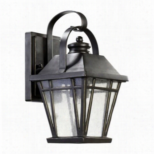 Quorum Intern Ational 764-6-95 Baxt Er 12""h 1 Light Down Lighto Utdoor Wall Sconce In Old World