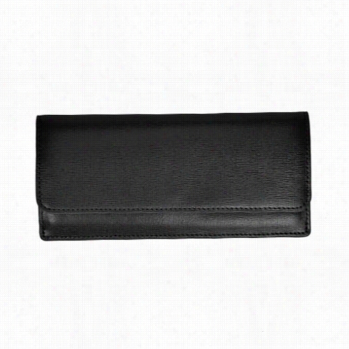 Royce Leather Rftr-162 Gps Tracking And Rfid Blocking Saffiano Leather Credit Card Clutch Walle T