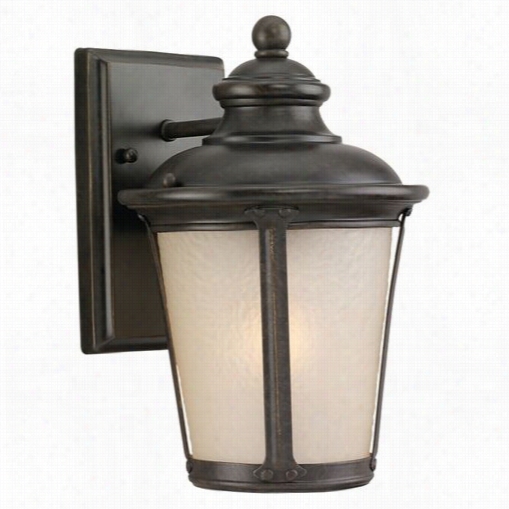 Sea Gull Lighting 89340ble-780 Cape May1  Light Outdoor Wall Lantern In Burled Iron