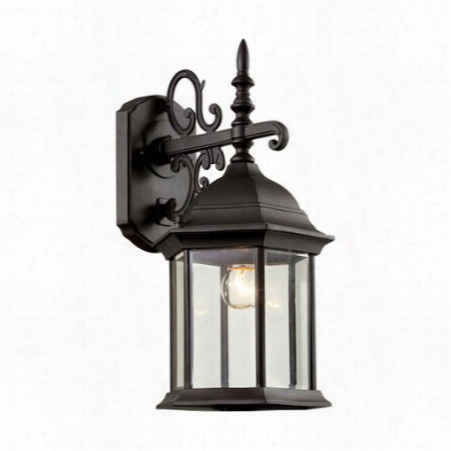 Trans Globe Lighting 43554-wh Alicante 19"" 1 Lighf Outdoor Wall Bracketin White