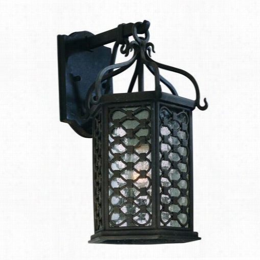 Troy Lighting B2372oi Los Olivos 15-1/4"" 1 Light Incandescent Outdoor Wall Sconce In Old  Iron