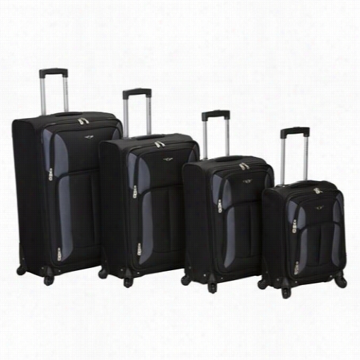 Fox Luggage F155 4 Piece Imapct Spider Luggage Set