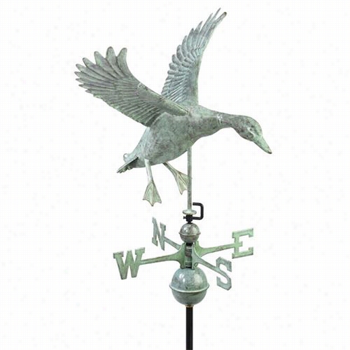 Good Directions 96605v1 Lanring Duck Weathervane In Blue Verde