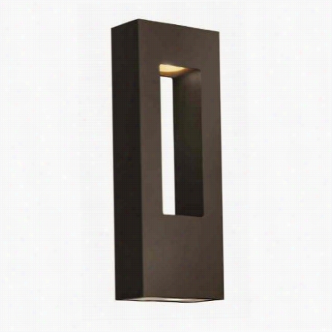 Hinley Lighting 1648bz-led Atlantis 2.4w Meduim 2 Light Outdoor Wall Sconce In Brown