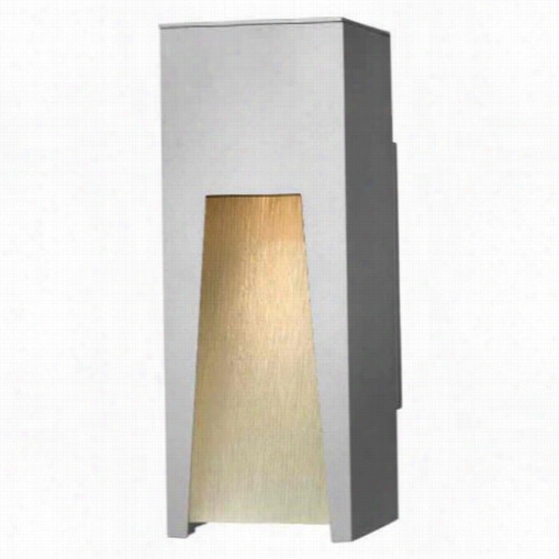 Hinkley Light Ing 1760tt Kube Small 1 Light Outdoor Wall  Sconce In Titanium