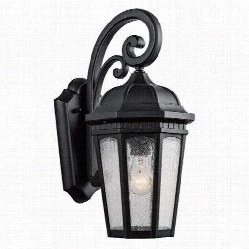 Kichler Lighting 9033bktc Ourtyard 1 Light Outdoor Wall Sconce In Textured Black