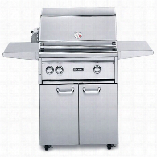 Lynx L27psfr3ng Professional 27"" Natural Gas Freestanding Grill With Pro Sead And Otisserie